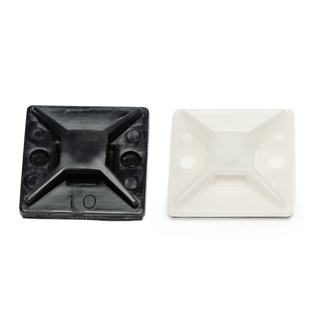 Befestigungssockel für Kabelbinder, selbstklebend mit 1 mm PE-Schaum, 1 VE = 100 Stk. 