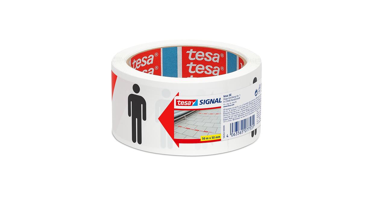 Markierungsband »Abstand halten« tesa® 58263, 3 Rollen